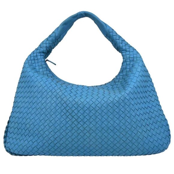 Bottega Veneta Light Blue Intrecciato Hobo Handbag - Picture 1 of 10